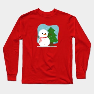 Snowman Christmas Long Sleeve T-Shirt